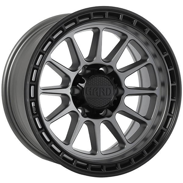 Ruffino Hard 17" × 8.5 Alloy Wheel | 6x139.7 | Satin Gray - Black Lip 17" × 8.5" 6x139.7 Wheel