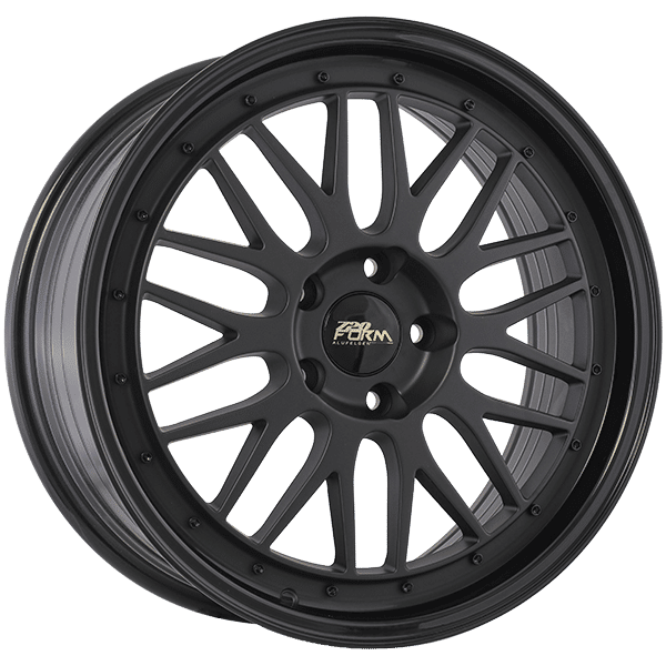 720 Form 18" × 8.0 Alloy Wheel | 5x114.3 | Satin Black - Gloss Black Lip 18" × 8.0" 5x114.3 Wheel