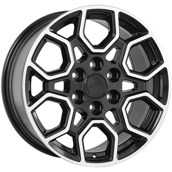 Art Replica 18" × 8.0 Alloy Wheel | 6x135 | Gloss Black - Machined Face 18" × 8.0" 6x135 Wheel