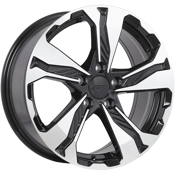 Art Replica 17" × 7.5 Alloy Wheel | 5x114.3 | Gloss Black - Machined Face 17" × 7.5" 5x114.3 Wheel