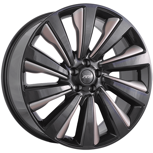 Art Replica 23" × 9.5 Alloy Wheel | 5x120 | Gloss Black - Caramel Inserts 23" × 9.5" 5x120 Wheel