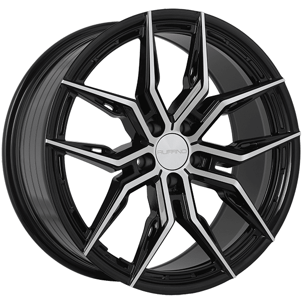 Ruffino 18" × 8.0 Alloy Wheel | 5x108 | Gloss Black - Machined Face 18" × 8.0" 5x108 Wheel