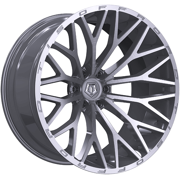 Tis Wheels 20" × 10.0 Alloy Wheel | 6x135 | Silver - Brushed Face 20" × 10.0" 6x135 Wheel