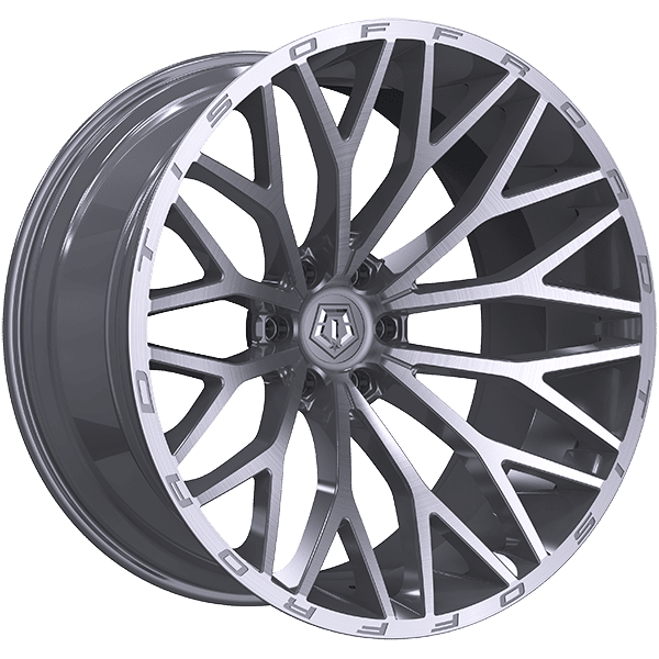 Tis Wheels 20" × 10.0 Alloy Wheel | 6x139.7 | Silver - Brushed Face 20" × 10.0" 6x139.7 Wheel