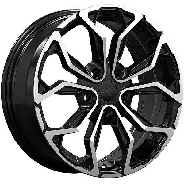 Dai Wheels 17" × 7.0 Alloy Wheel | 5x112 | Gloss Black - Machined Face 17" × 7.0" 5x112 Wheel