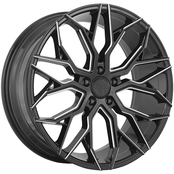 720 Luxury 20" × 8.5 Alloy Wheel | 5x114.3 | Gloss Black - Milled Edge 20" × 8.5" 5x114.3 Wheel