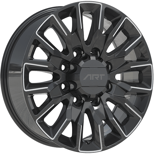 Art Replica 20" × 8.5 Alloy Wheel | 8x165.1 | Gloss Black - Milled Edge 20" × 8.5" 8x165.1 Wheel