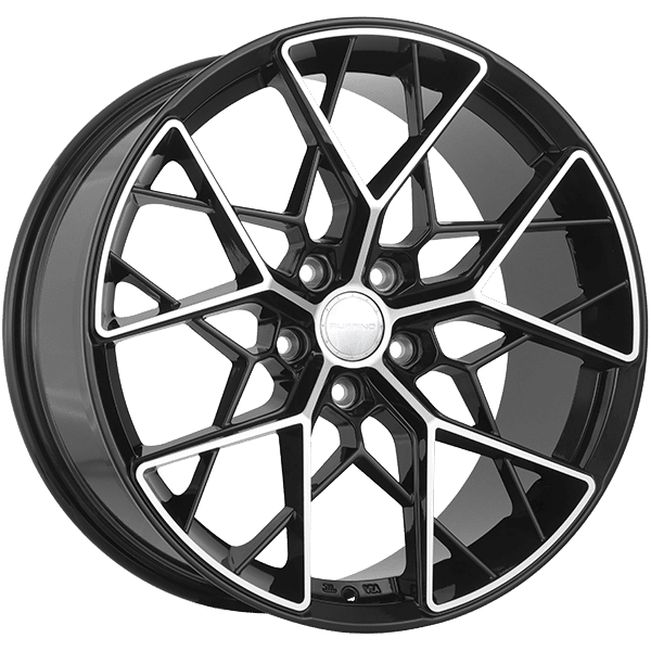 Ruffino 16" × 7.0 Alloy Wheel | 5x114.3 | Gloss Black - Machined Face 16" × 7.0" 5x114.3 Wheel
