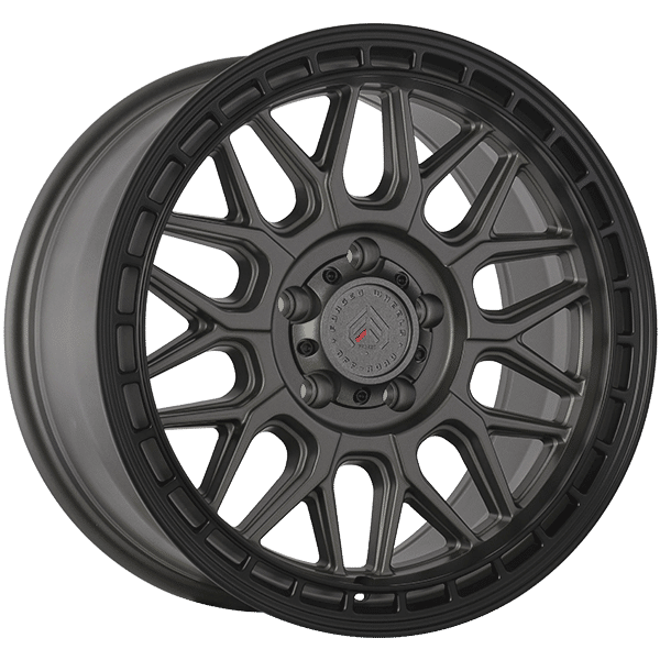 Forged Wheels 18" × 9.0 Alloy Wheel | 5x127 | Satin Gray - Black Lip 18" × 9.0" 5x127 Wheel
