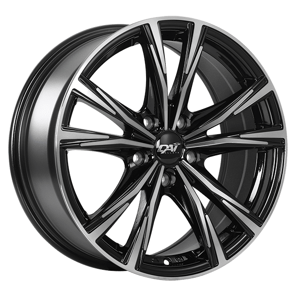 Dai Wheels 17" × 7.5 Alloy Wheel | 5x114.3 | Gloss Black - Machined Face 17" × 7.5" 5x114.3 Wheel