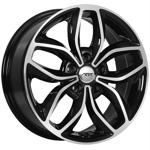 Art Replica 17" × 7.0 Alloy Wheel | 5x114.3 | Gloss Black - Machined Face 17" × 7.0" 5x114.3 Wheel