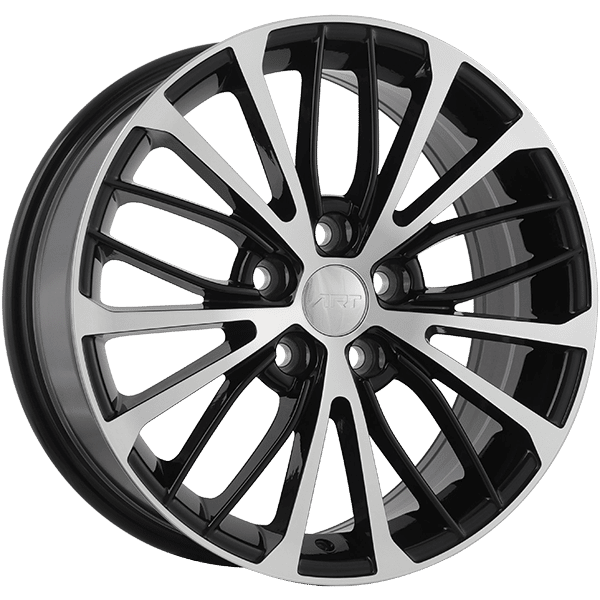 Art Replica 17" × 7.0 Alloy Wheel | 5x114.3 | Gloss Black - Machined Face 17" × 7.0" 5x114.3 Wheel