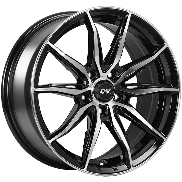 Dai Wheels 15" × 6.5 Alloy Wheel | 5x114.3 | Gloss Black - Machined Face 15" × 6.5" 5x114.3 Wheel