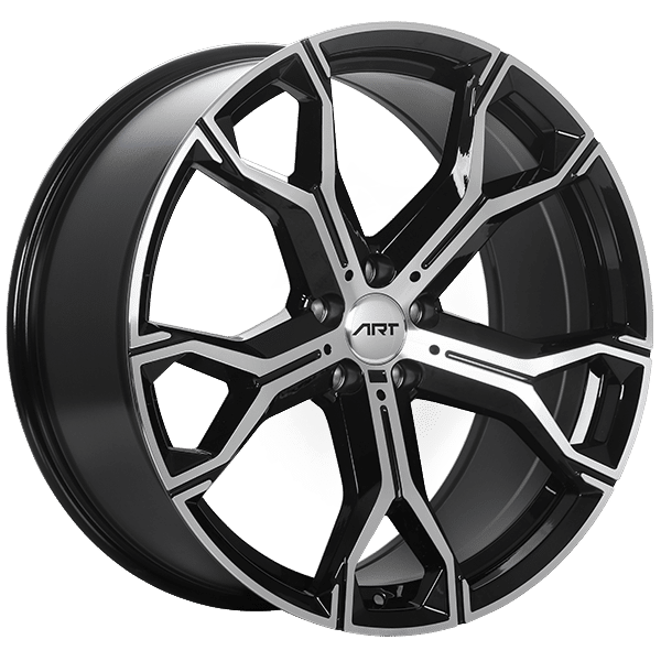 Art Replica 21" × 9.5 Alloy Wheel | 5x112 | Gloss Black - Machined Face 21" × 9.5" 5x112 Wheel