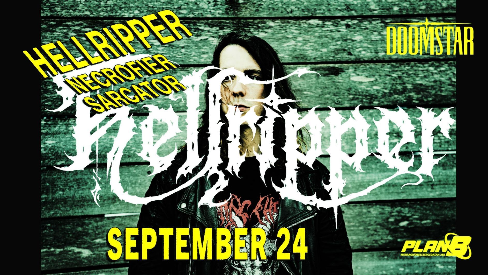 HELLRIPPER + NECROFIER + SARCATOR // Live at Plan B — Malmö