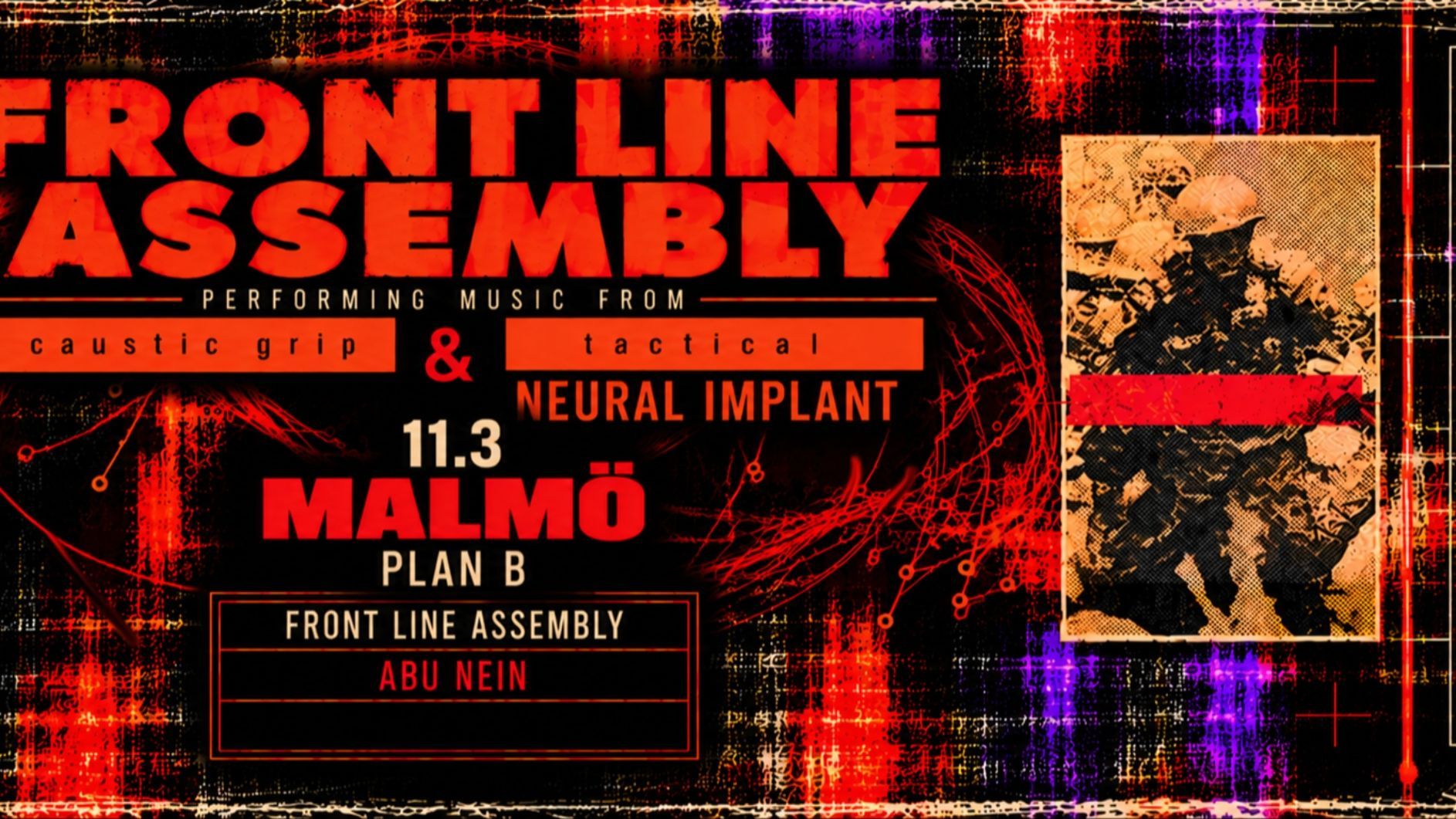 Front Line Assembly (CA) + Abu Nein // Live at Plan B — Malmö