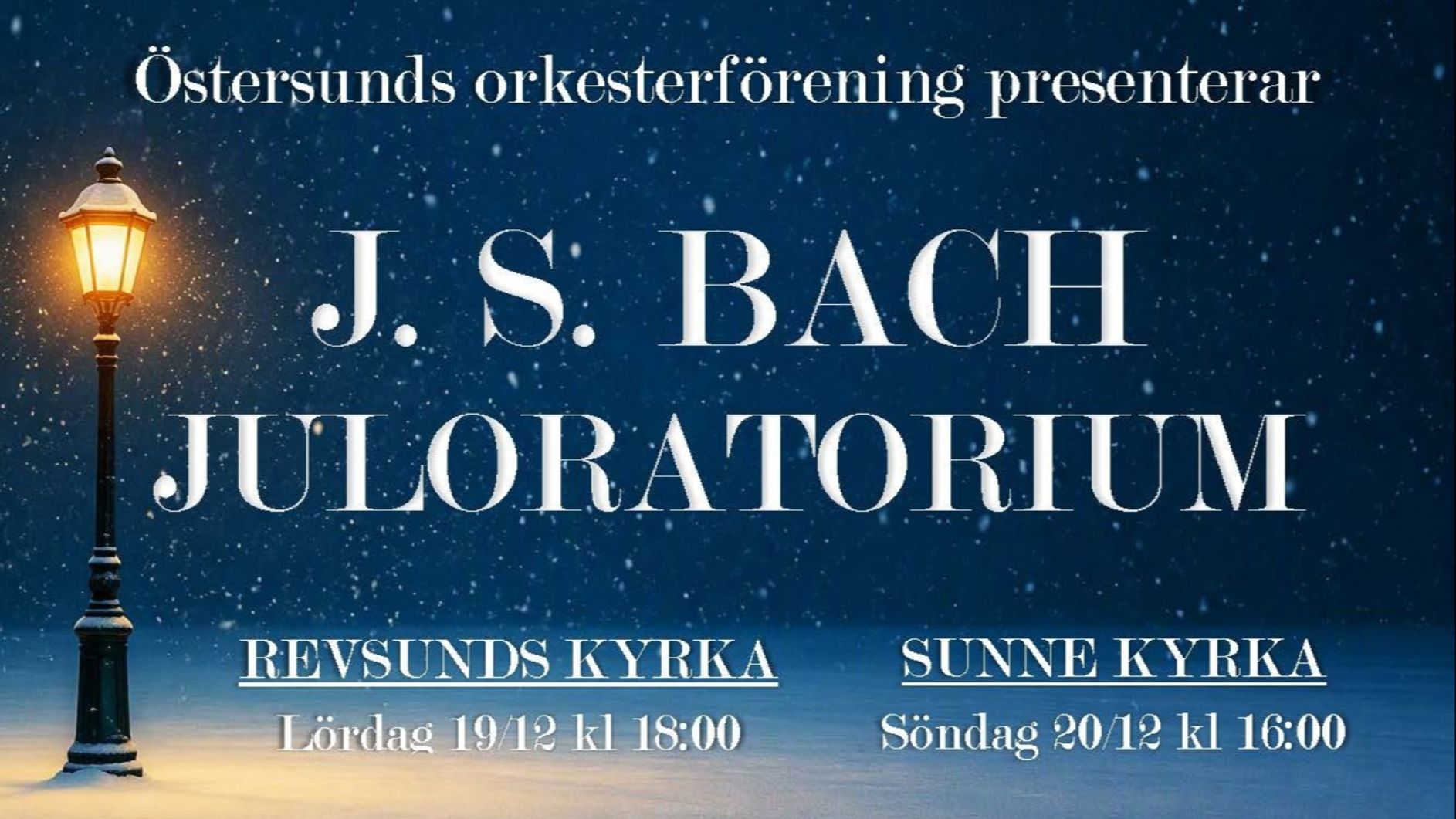 Juloratoriet - J. S. Bach: Revsunds kyrka