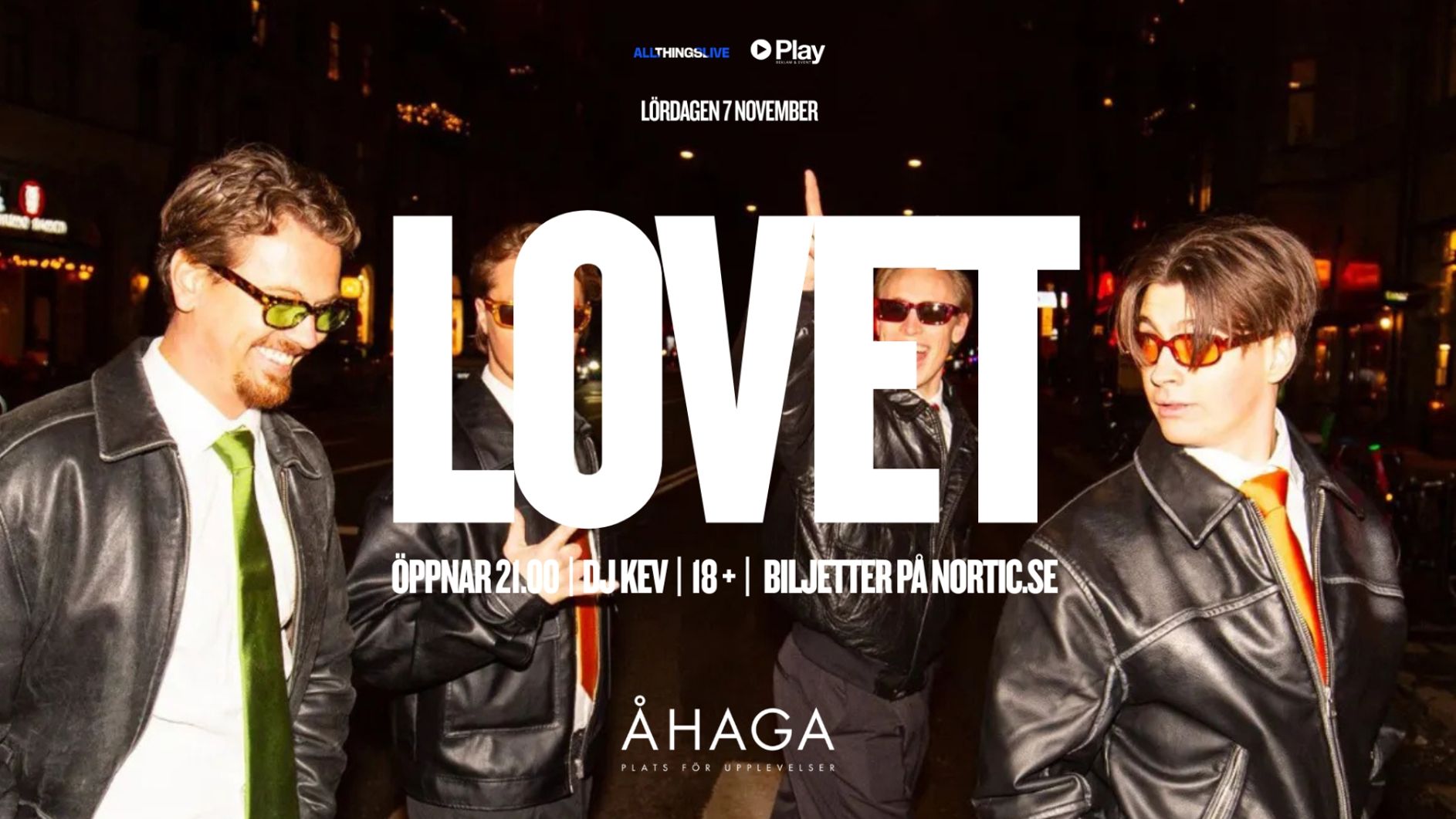LOVET | Lördagen 7/11 | Åhaga - Borås