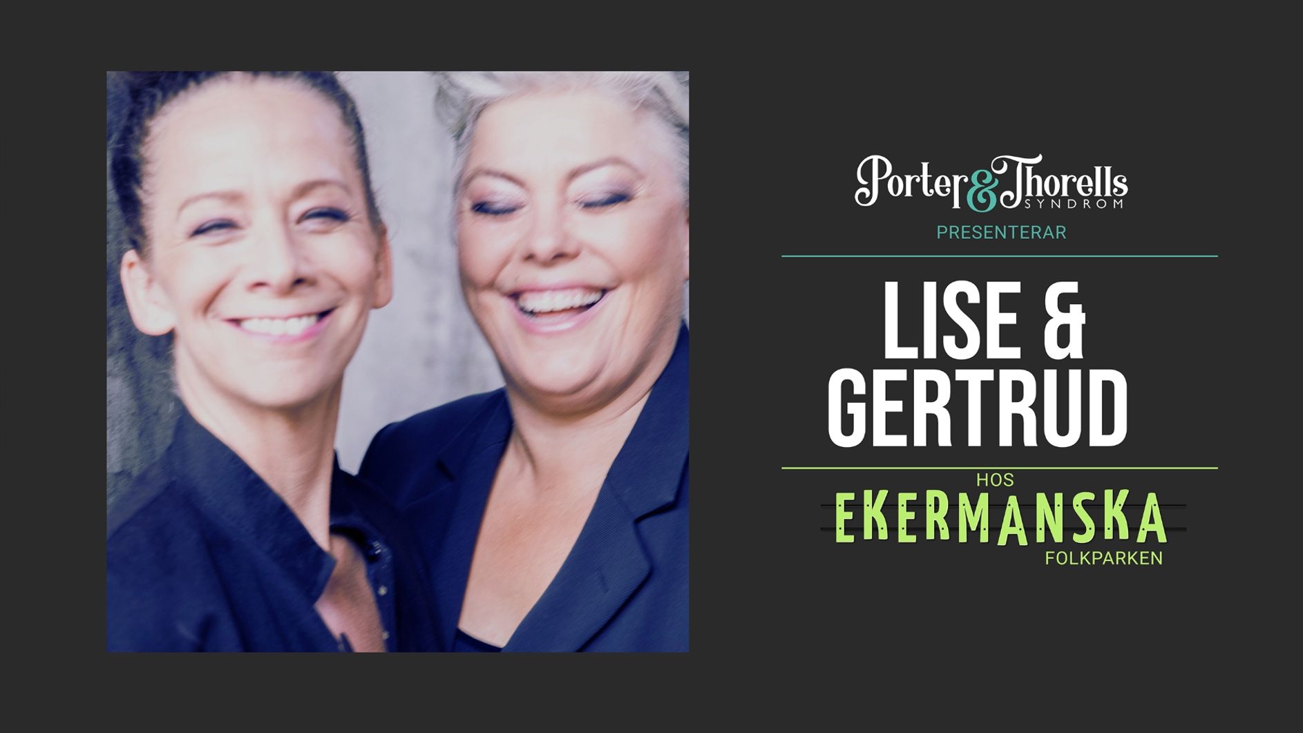 Lise & Gertrud för första gången på Ekermanska Folkparken.