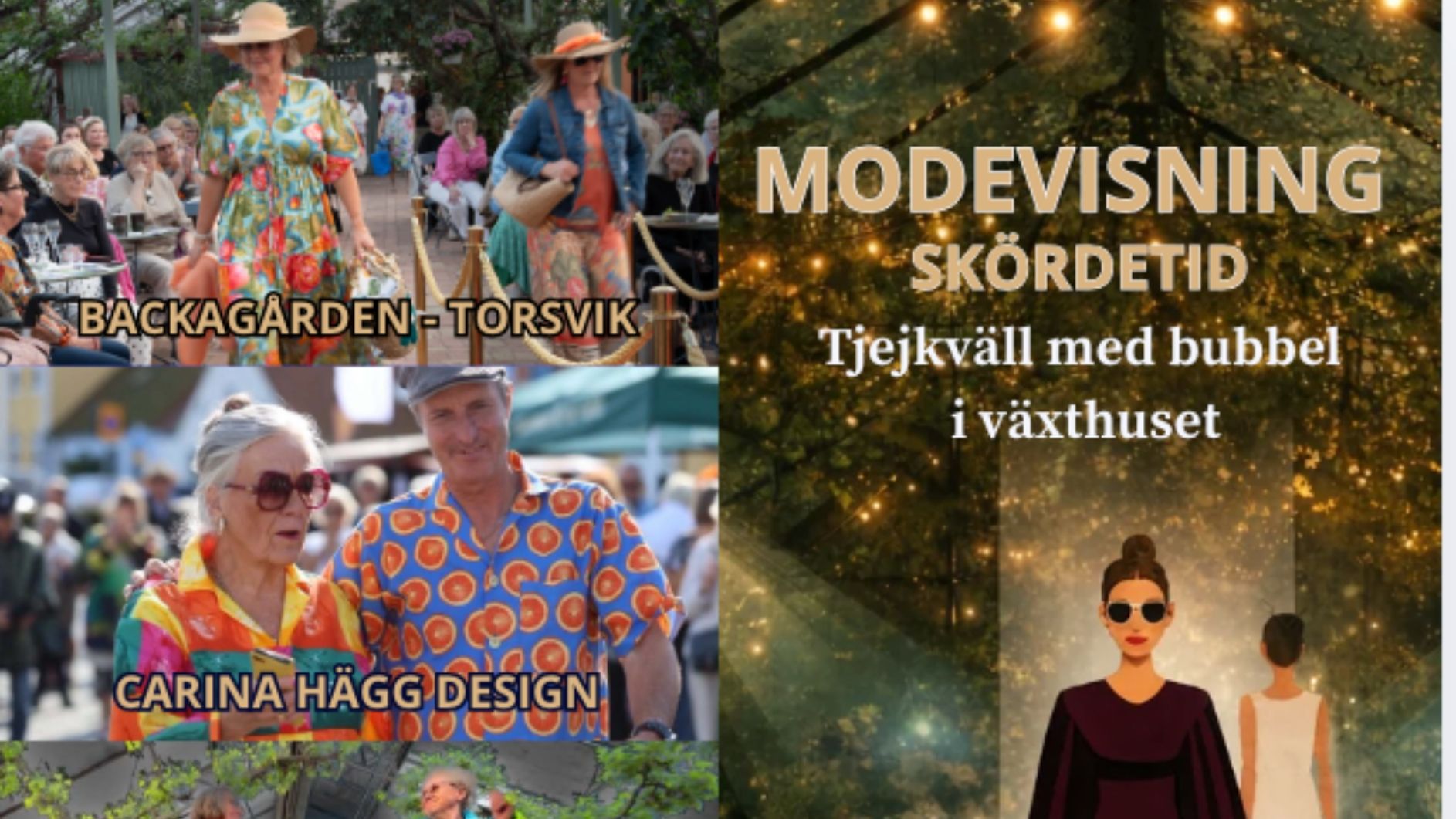 Modevisning, Skördetid på Backagården Österlen