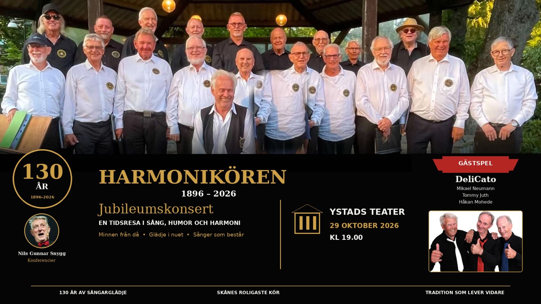 Manskören Harmoni 130 år