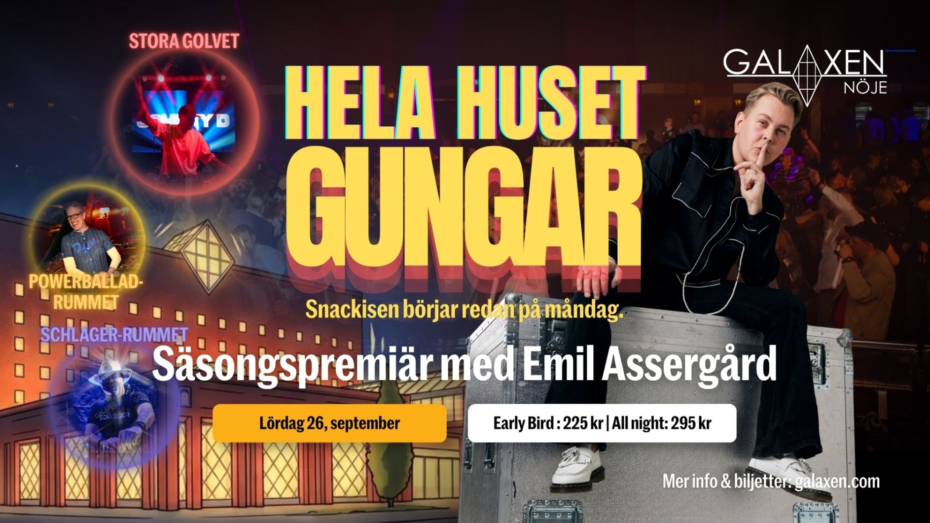 Hela Huset Gungar – Säsongspremiär med Emil Assergård!