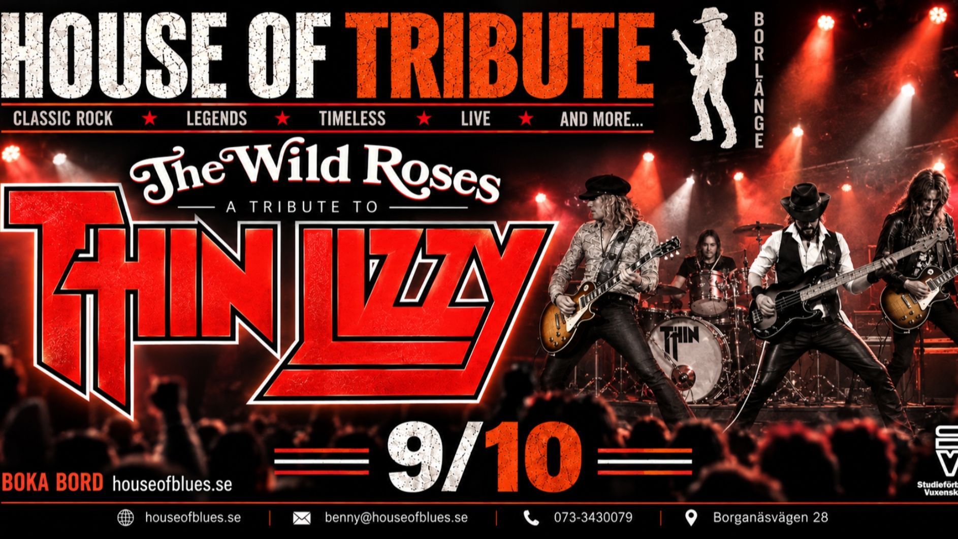 9/10 Tribute to Thin Lizzy m The Wild Roses