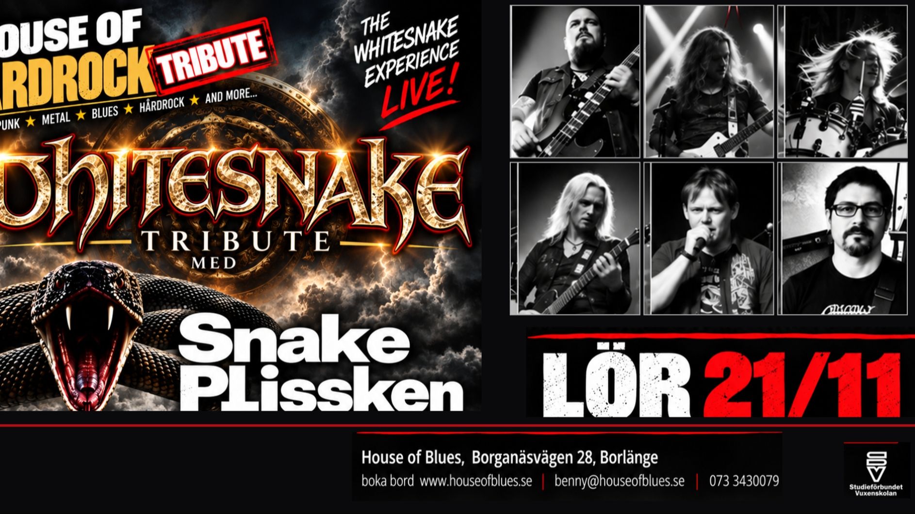 21/11 Whitesnake Tribute m Snake Plissken