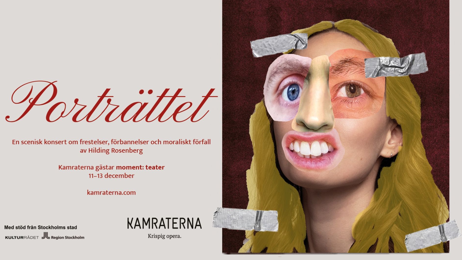 Porträttet – en scenisk konsert om frestelser, förbannelser och moraliskt förfall