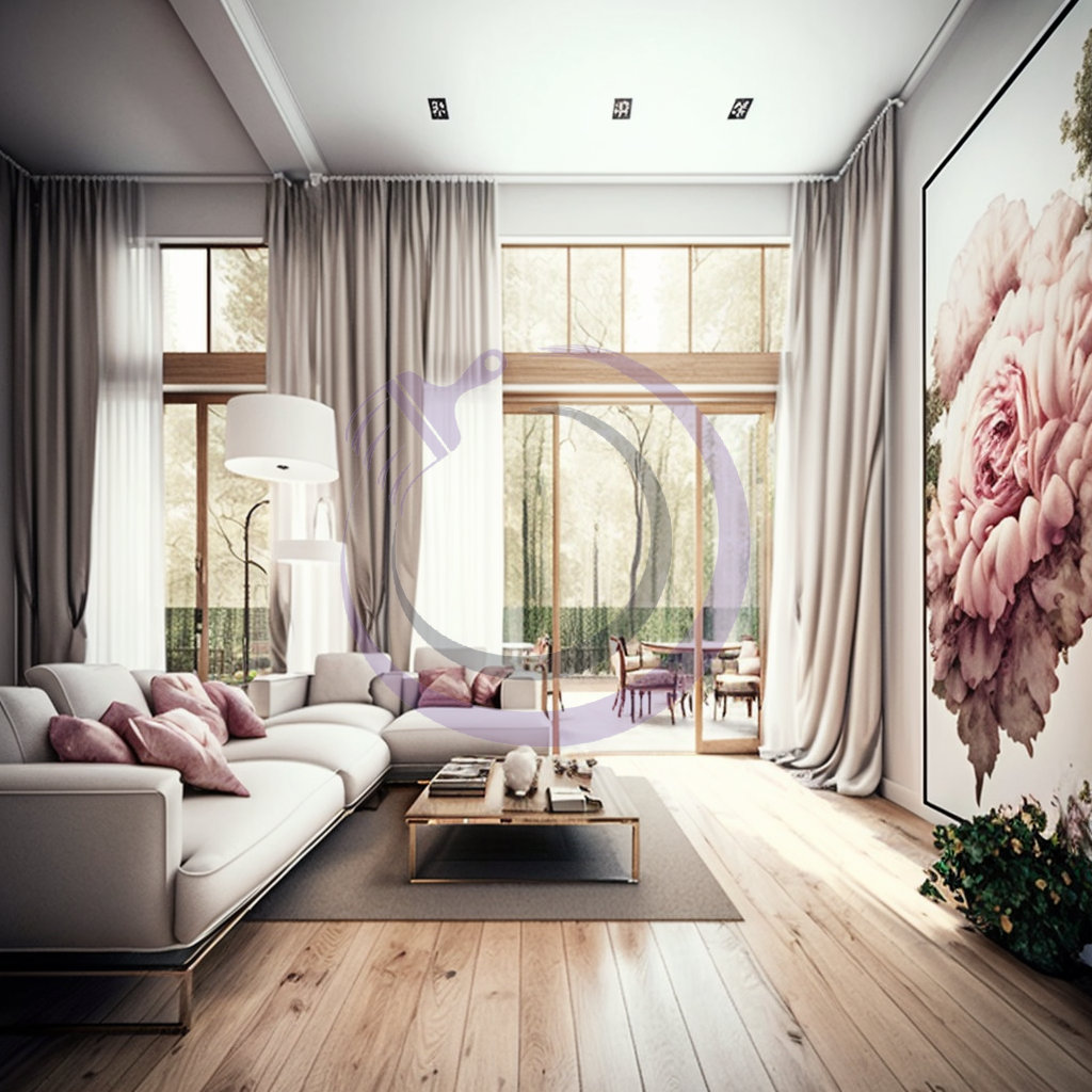 غرفة معيشة بتصميم Minimalist
