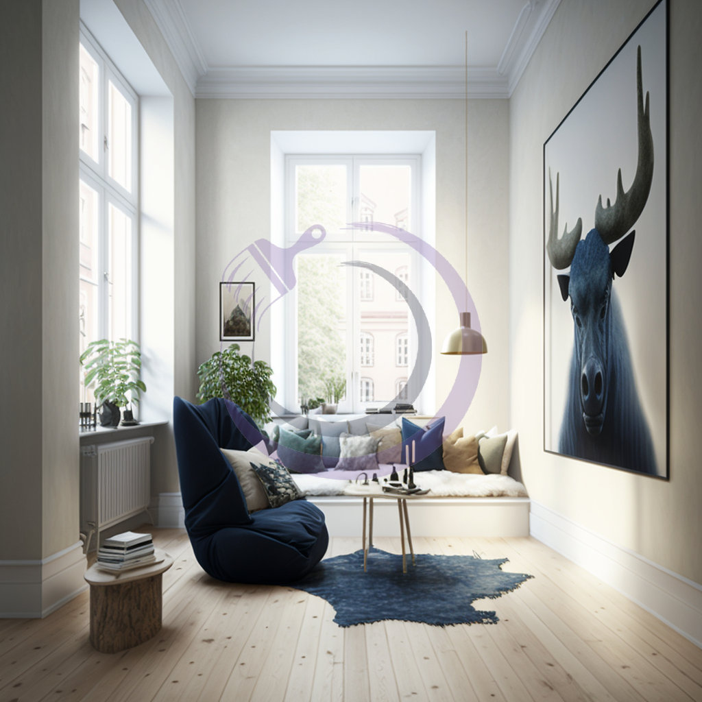 تصميم غرفة معيشة ألوان فاتحة جميلة