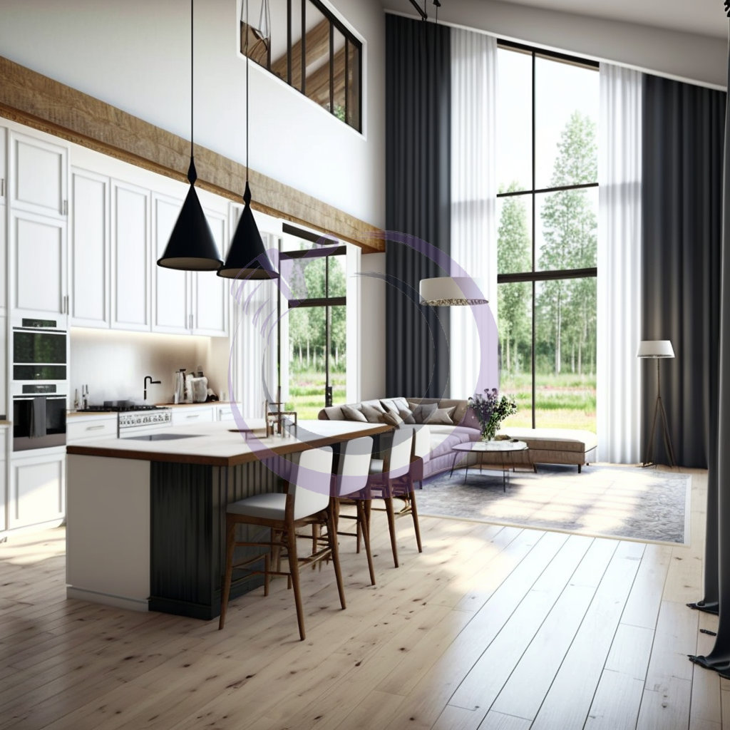 غرفة معيشة بتصميم Minimalist