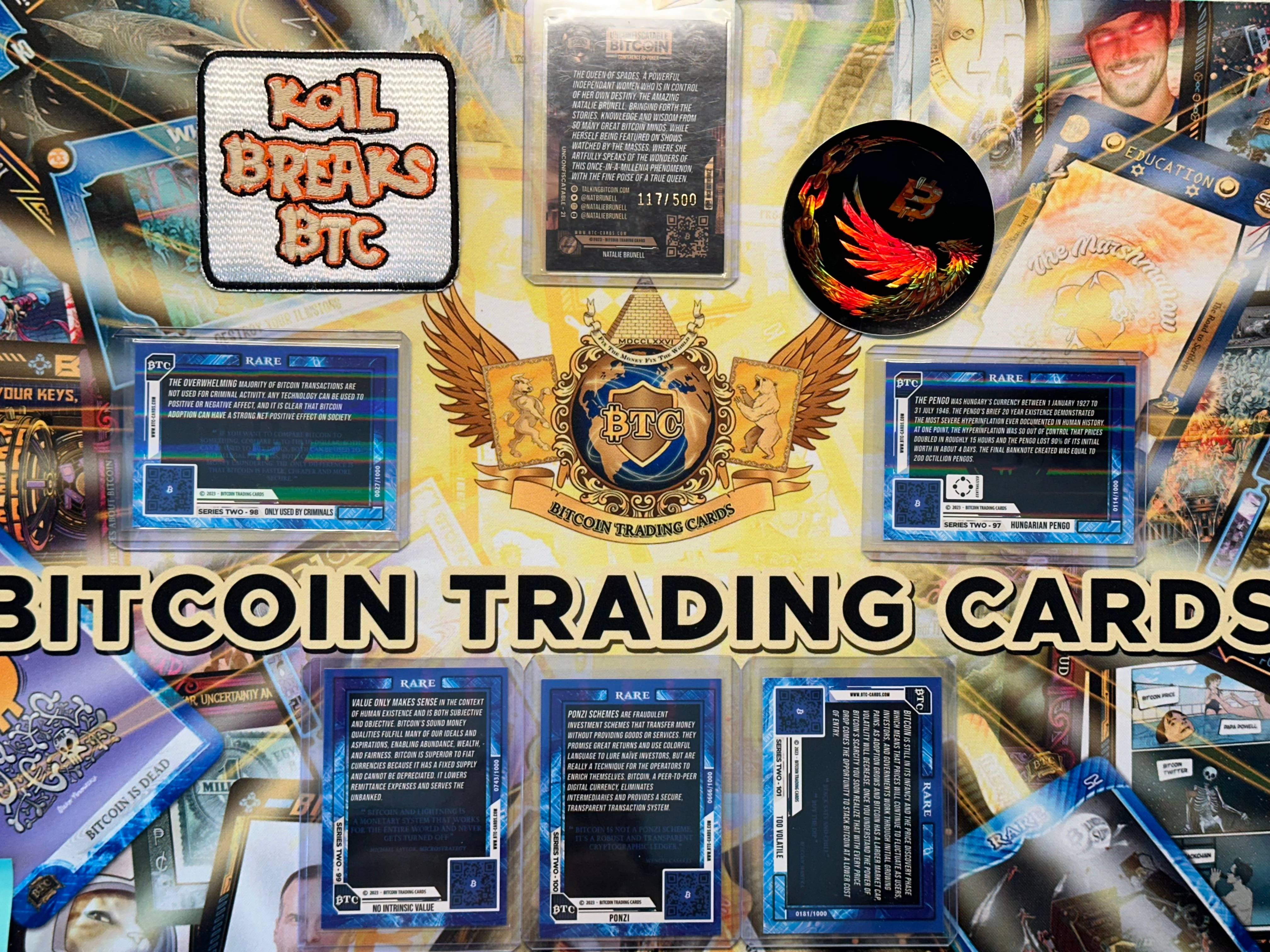 6 Card BTC Lot: Unconf Natalie + 5 S2 Blues | SatStash
