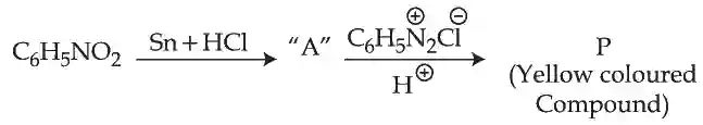 JEE Main 2021 (Online) 25th July Evening Shift Chemistry - Compounds Containing Nitrogen Question 122 English