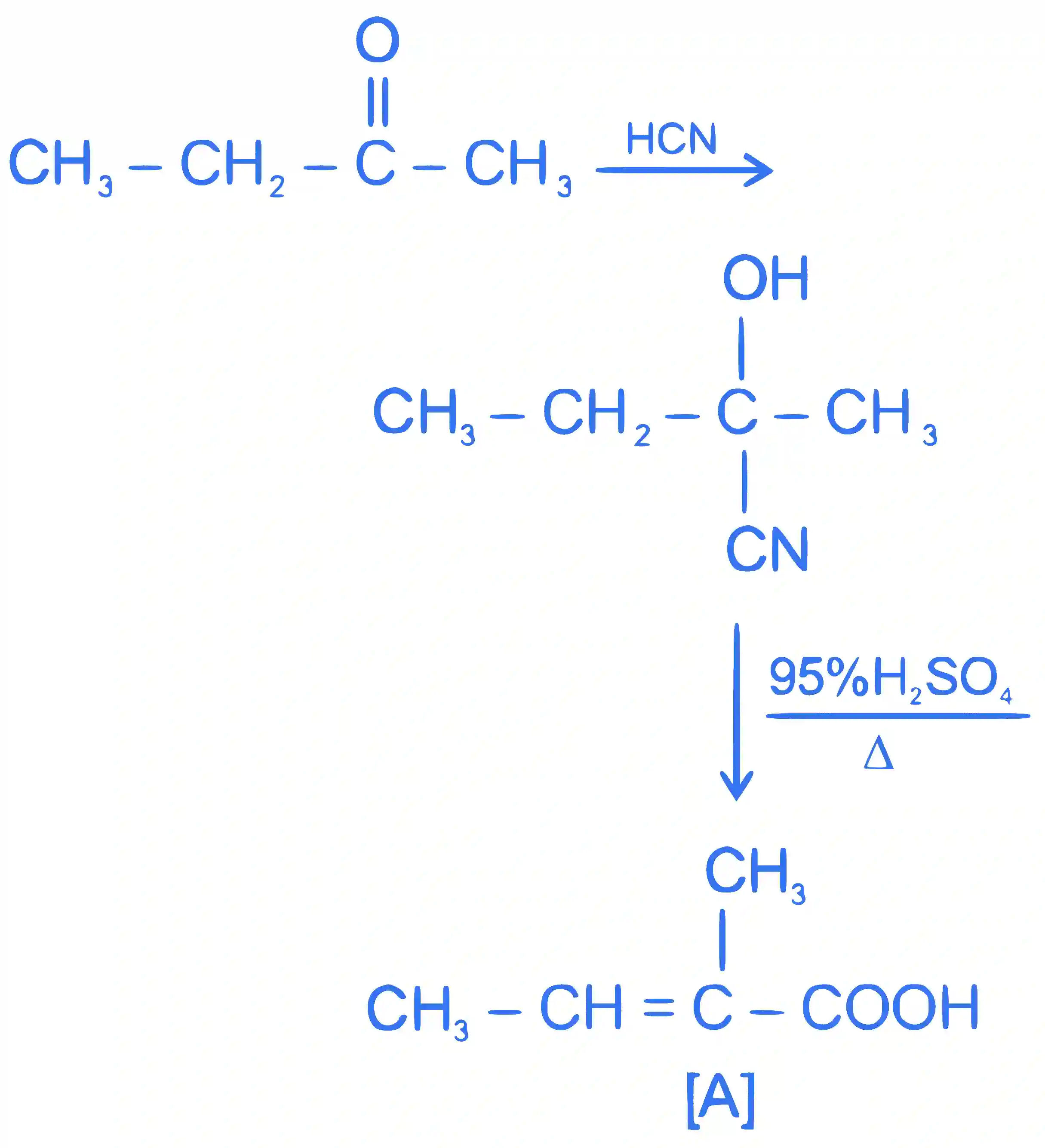 JEE Main 2022 (Online) 26th June Evening Shift Chemistry - Aldehydes, Ketones and Carboxylic Acids Question 96 English Explanation