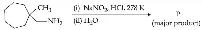 JEE Main 2021 (Online) 25th July Evening Shift Chemistry - Compounds Containing Nitrogen Question 123 English