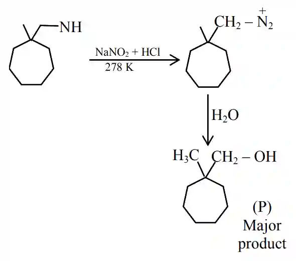 JEE Main 2021 (Online) 25th July Evening Shift Chemistry - Compounds Containing Nitrogen Question 123 English Explanation
