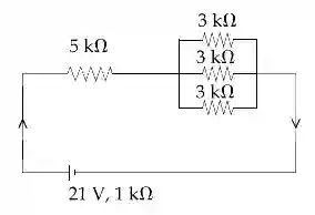JEE Main 2021 (Online) 16th March Morning Shift Physics - Current Electricity Question 198 English