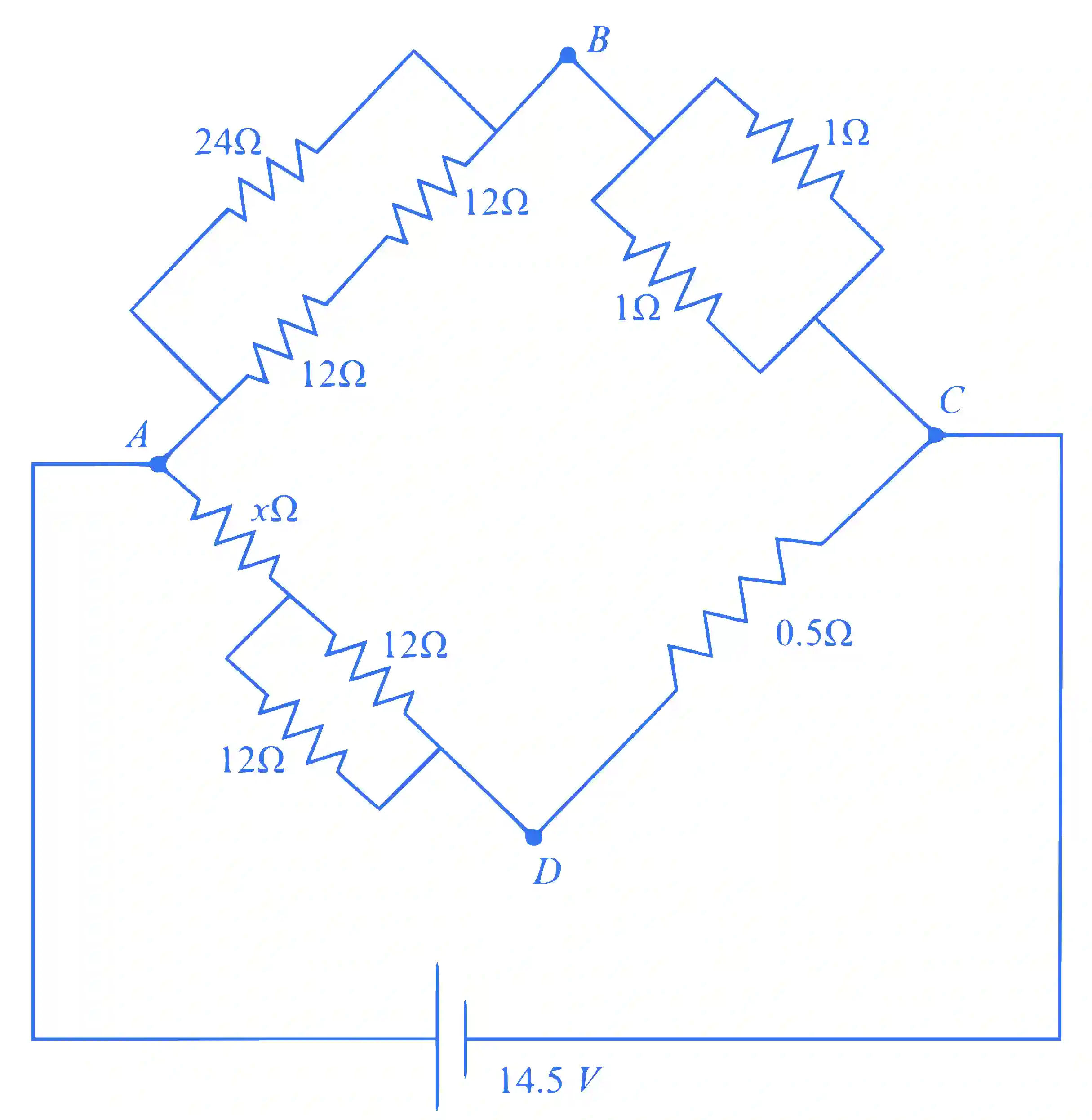 JEE Main 2024 (Online) 6th April Morning Shift Physics - Current Electricity Question 12 English