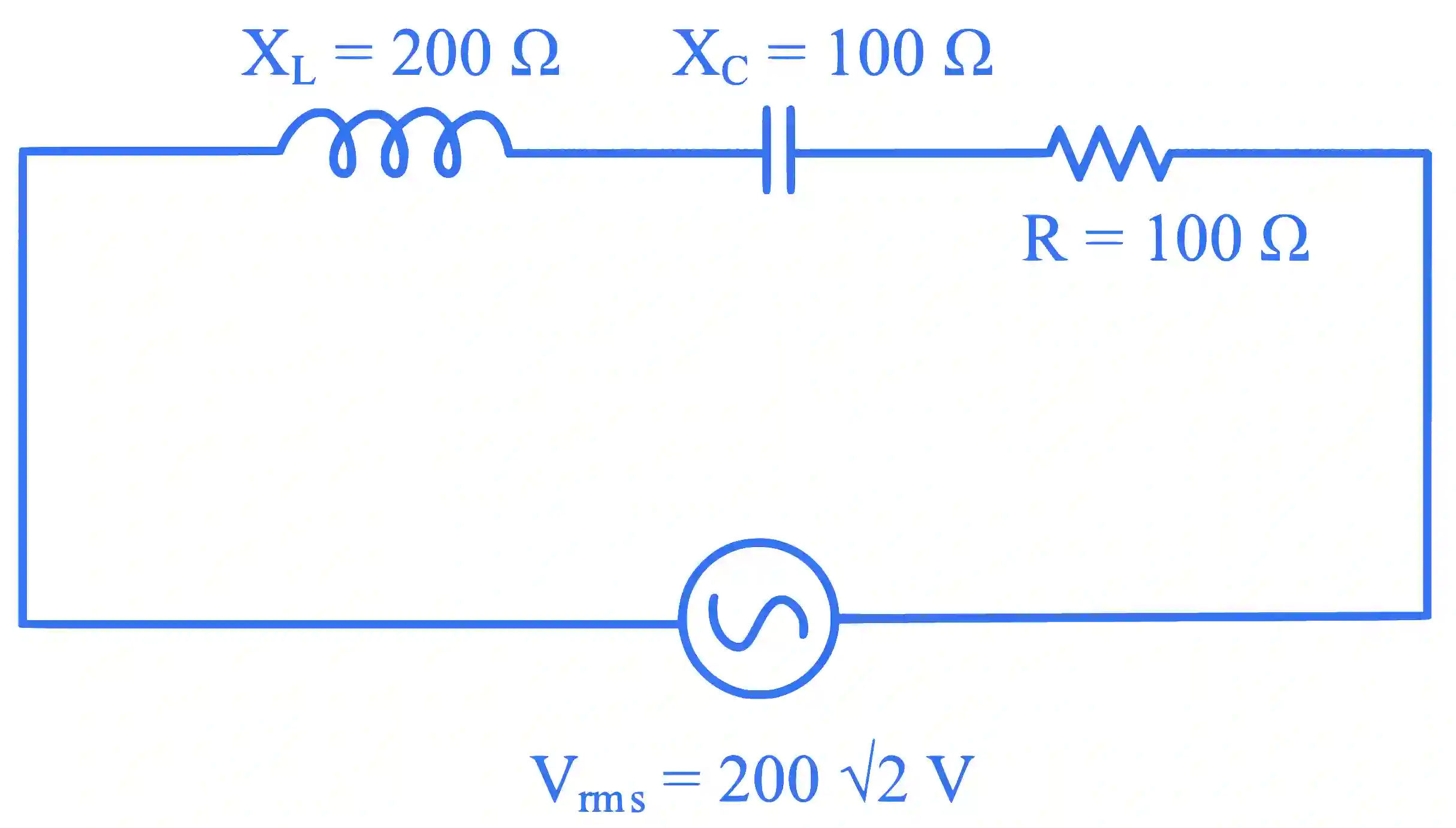 JEE Main 2023 (Online) 30th January Evening Shift Physics - Alternating Current Question 48 English