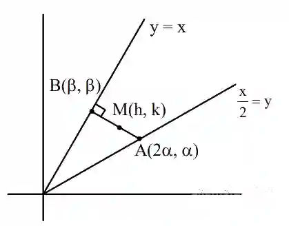 JEE Main 2020 (Online) 7th January Evening Slot Mathematics - Straight Lines and Pair of Straight Lines Question 94 English Explanation