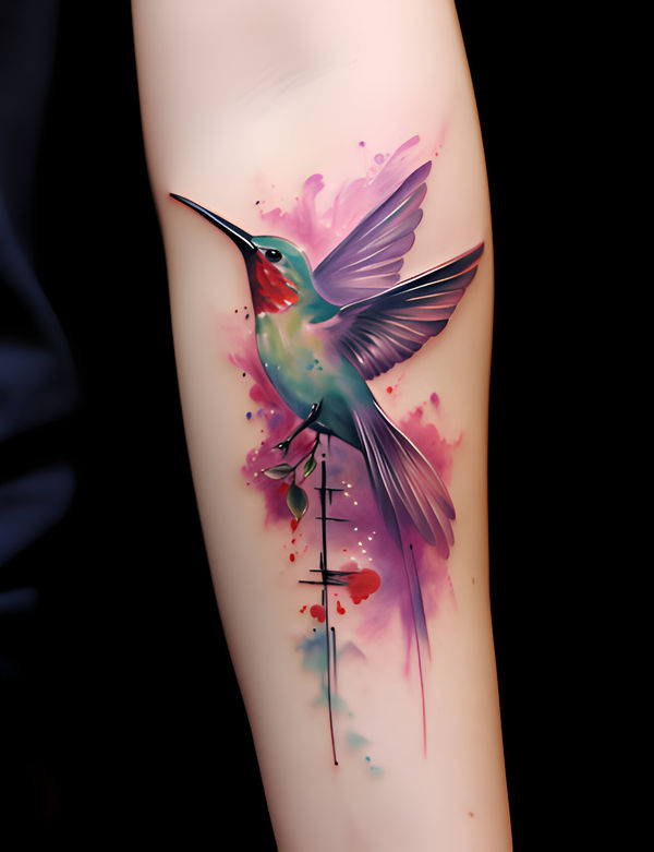 Tatuagem Aquarela