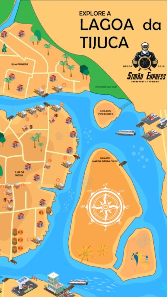 Mapa Story Explore a Lagoa da Tijuca - Simão Express