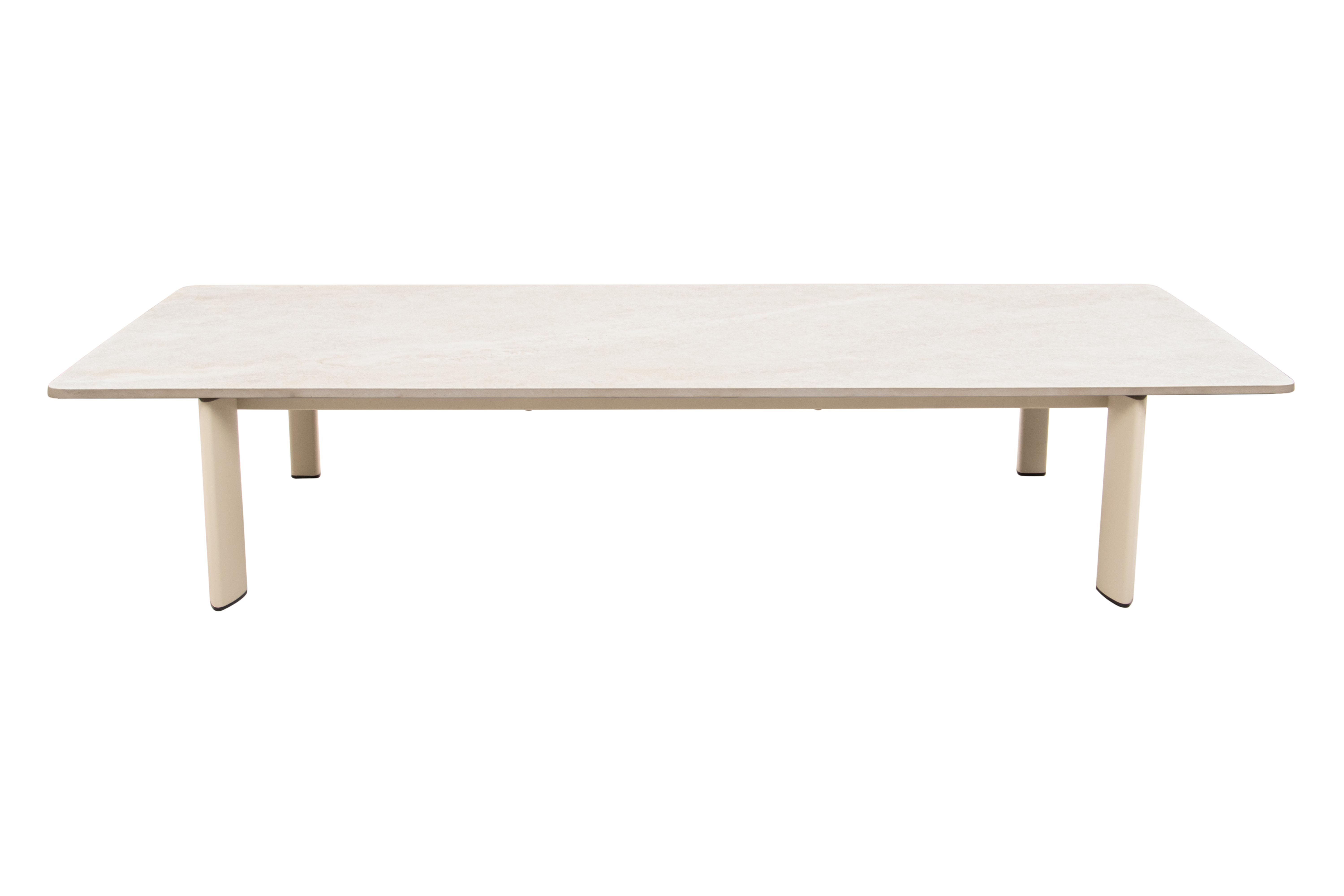 Carla Alu Large Rectangular Coffee Table, Ceramic Top 170x70cm (67"x28")