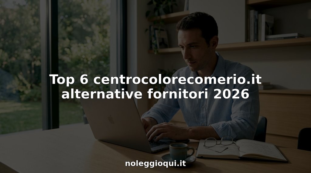 Imprenditore alla ricerca di attrezzature a noleggio su internet