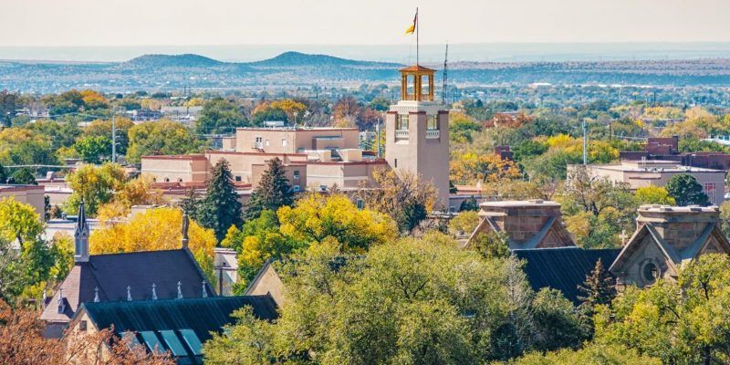 A view over the city of Santa Fe