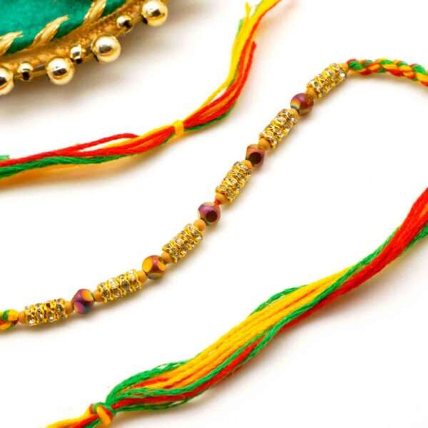 Wooden Beads Colorful Rakhi