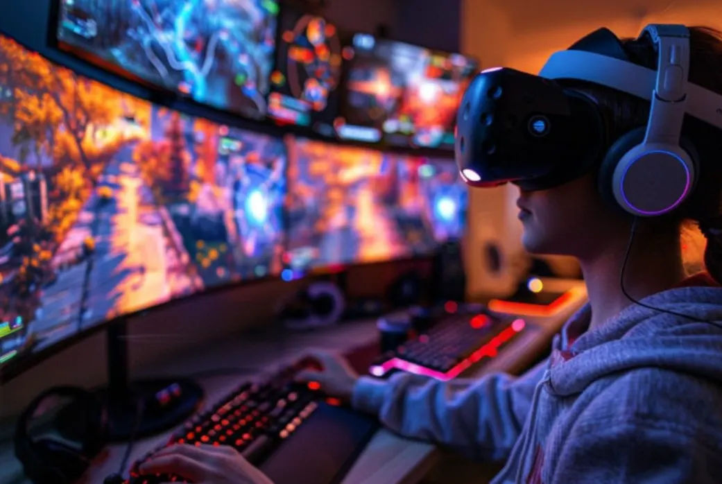 Infrastruktur gaming house modern yang kini dilengkapi dengan teknologi analisis data berbasis AI untuk mengoptimalkan performa pemain profesional.