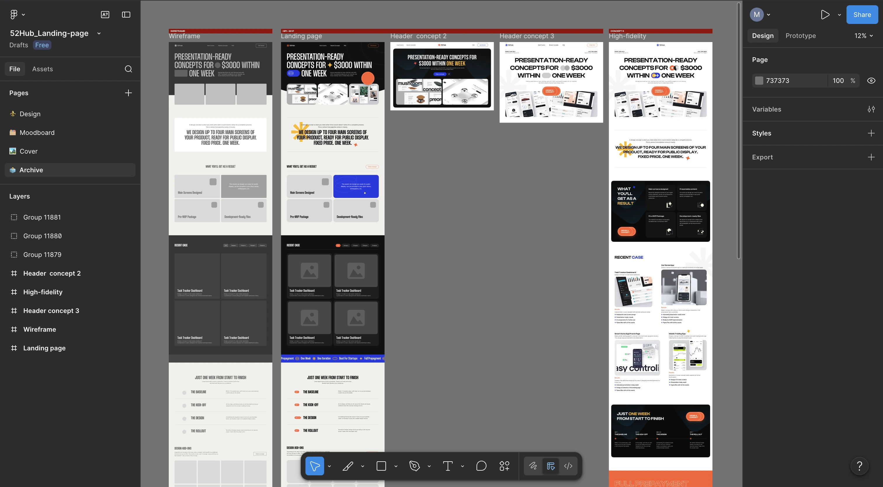 52Hub Landing Page Design project preview 2
