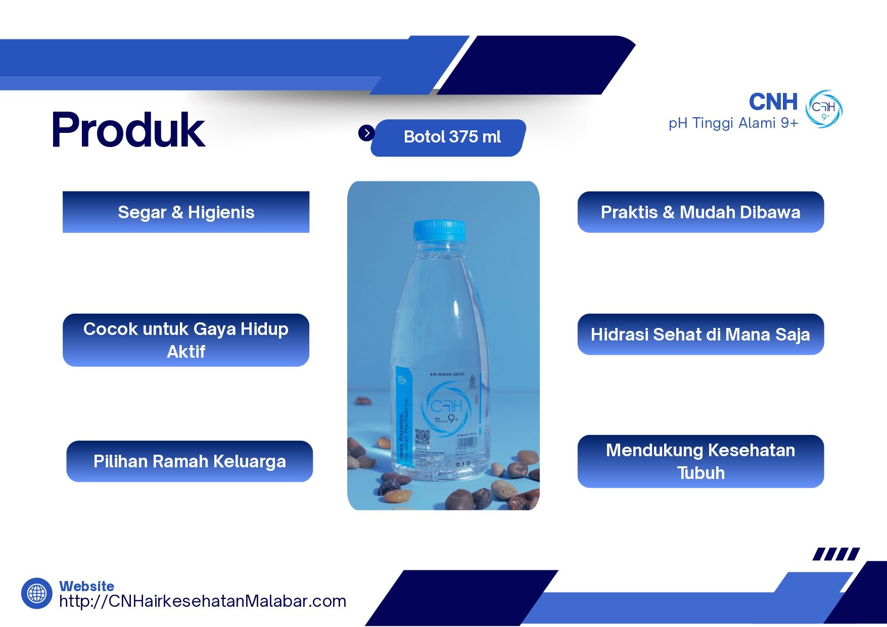 Produk Air Minum CNH pH Tinggi